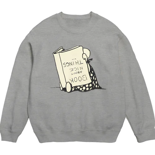 読書に夢中 Crew Neck Sweatshirt