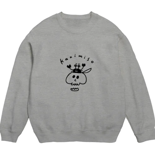 頭にカニみそ Crew Neck Sweatshirt