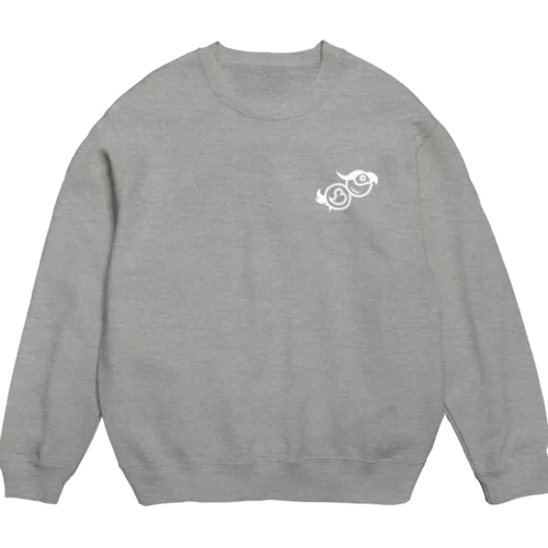 【鳥和屋】のグッズ(白バージョン) Crew Neck Sweatshirt