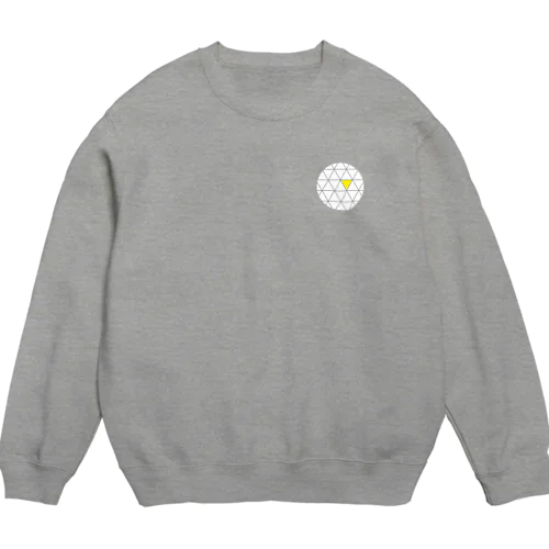 トライアングルイエロー Crew Neck Sweatshirt