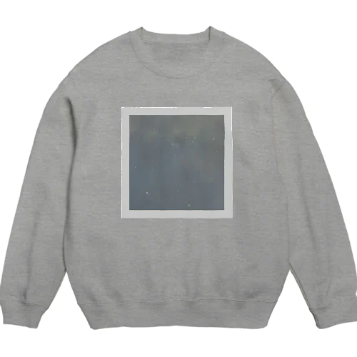 ぼやぼや　ヨフカシブルー Crew Neck Sweatshirt