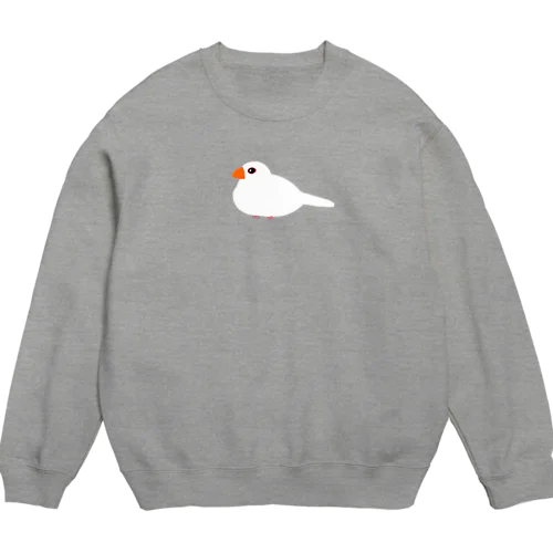 白文鳥のぶんちゃん Crew Neck Sweatshirt