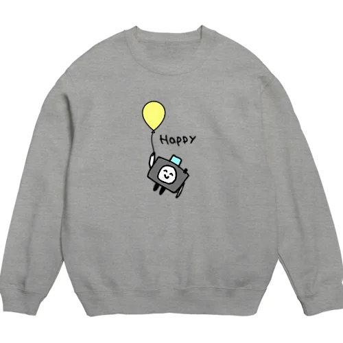 左利きカメラくん Crew Neck Sweatshirt