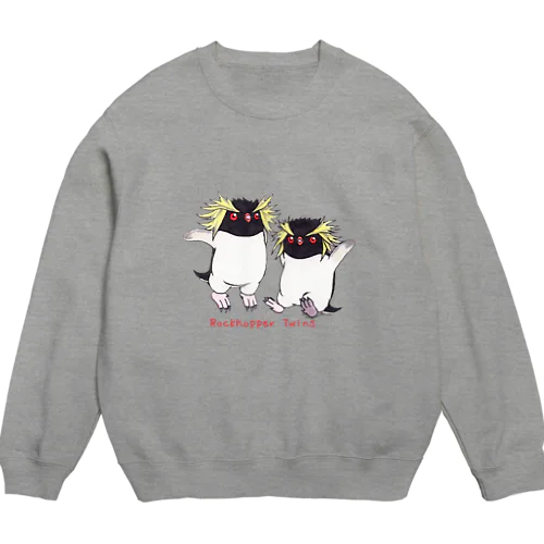 ふたごのイワトビペンギン(キタ) Crew Neck Sweatshirt