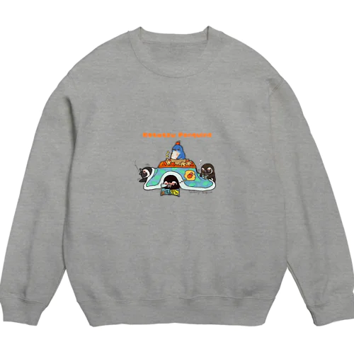 コタツとミカンとぺんぎん Crew Neck Sweatshirt