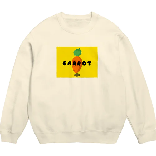 浮遊するキャロット Crew Neck Sweatshirt