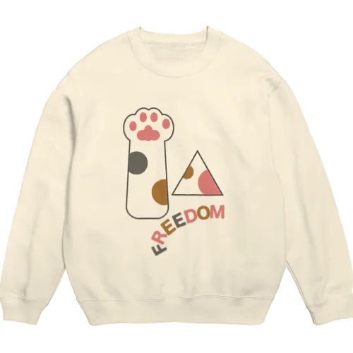 三毛猫FREEDOM Crew Neck Sweatshirt