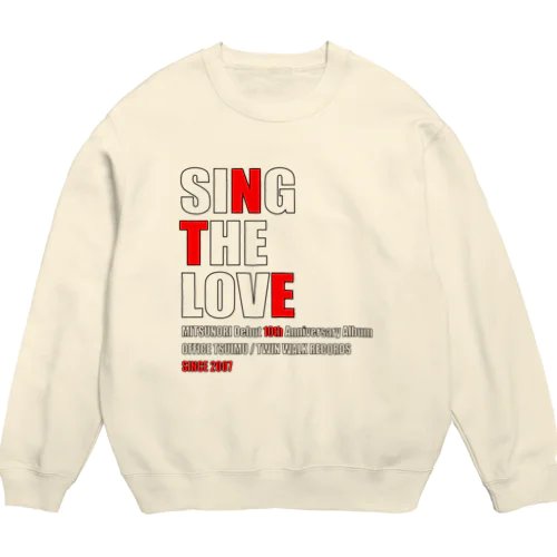 MITSUNORI デビュー10周年記念デザイン Crew Neck Sweatshirt