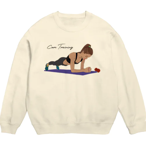 筋トレで鍛えよう! Crew Neck Sweatshirt