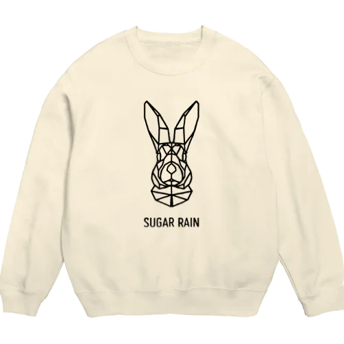 Sugar rain geometric Rabbit Crew Neck Sweatshirt