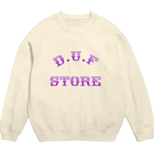 DUF OLDロゴ Crew Neck Sweatshirt