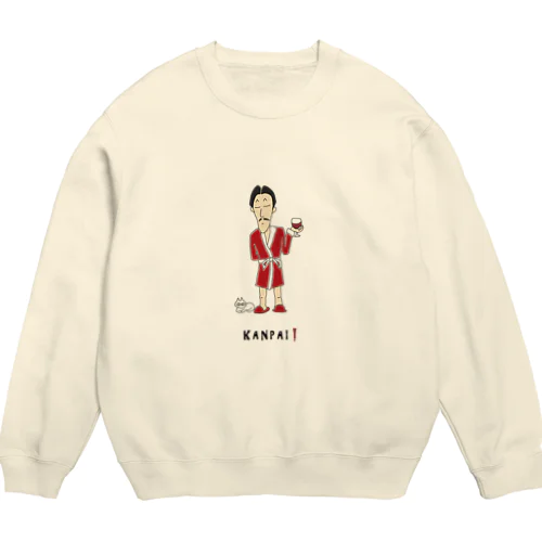 ワイン貴族（赤ガウン） Crew Neck Sweatshirt