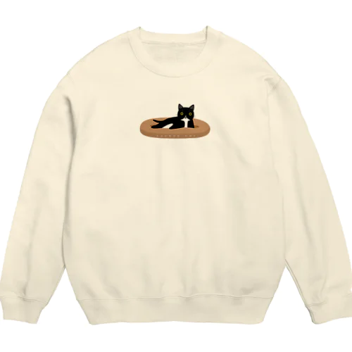 タキシードにゃん Crew Neck Sweatshirt