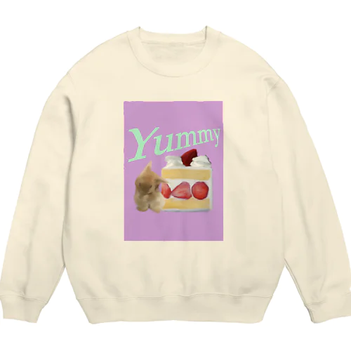 ショートケーキよりチモシーが好き Crew Neck Sweatshirt