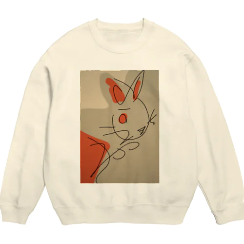 不満そうな顔で見ないで Crew Neck Sweatshirt