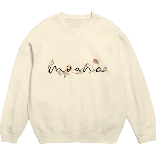 moanaと花 Crew Neck Sweatshirt