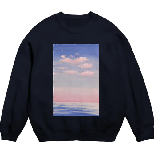 夕暮れの空と海 Crew Neck Sweatshirt