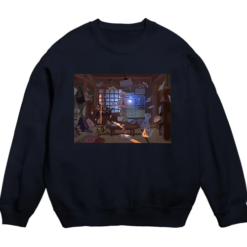 台風の中心の彼女 Crew Neck Sweatshirt