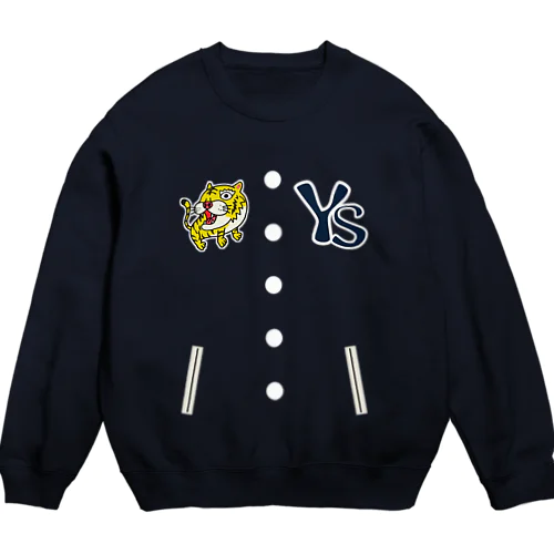 ゆるスタジャン柄(とら） Crew Neck Sweatshirt