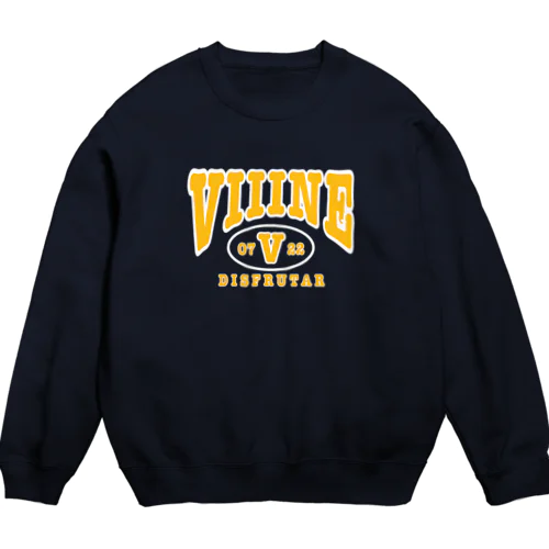 viiine カレッジロゴ スウェット Crew Neck Sweatshirt