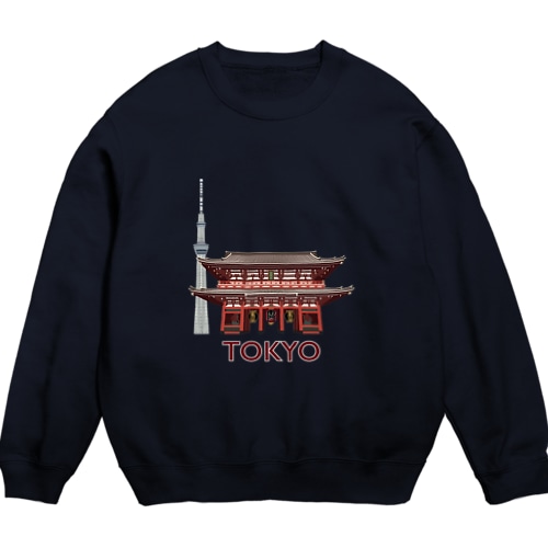 東京 浅草 Crew Neck Sweatshirt