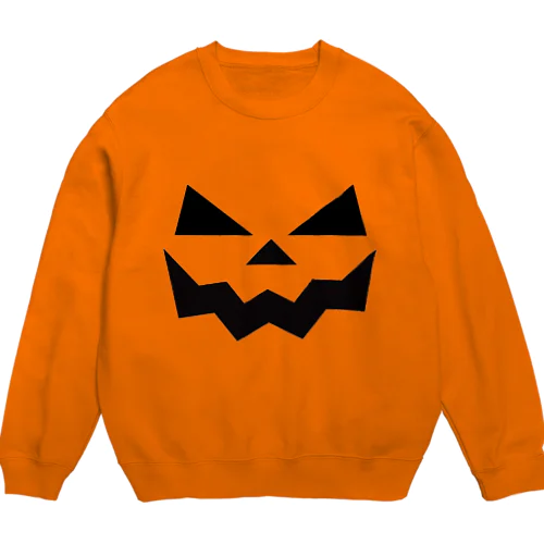 ハロウィン🎃カボチャのおばけ🎃 Crew Neck Sweatshirt