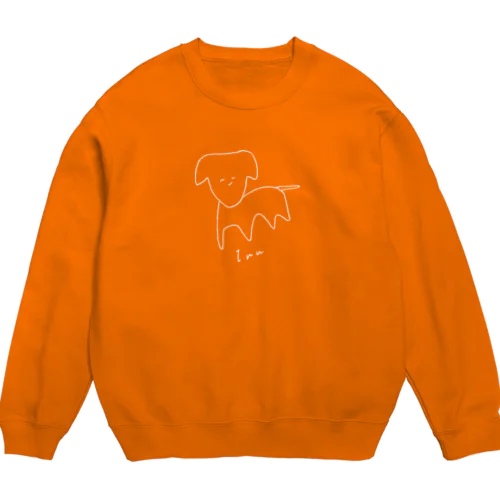 笑顔がデフォルトのInu-白大- Crew Neck Sweatshirt