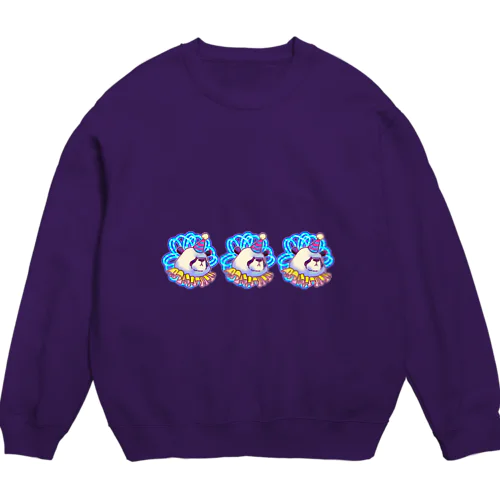 善悪両成敗パンダちゃん Crew Neck Sweatshirt