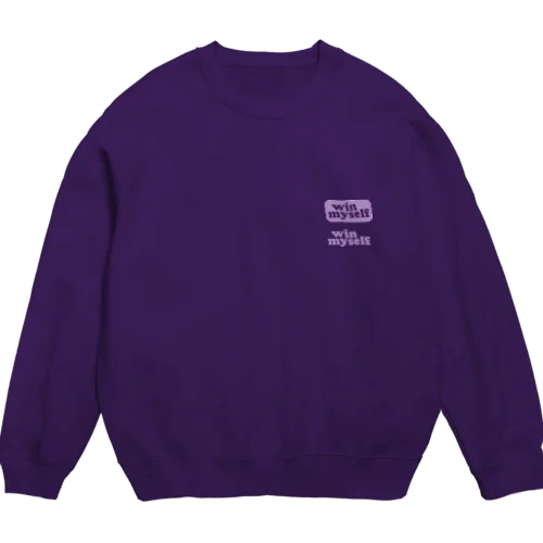 winmyself(2logo) Crew Neck Sweatshirt