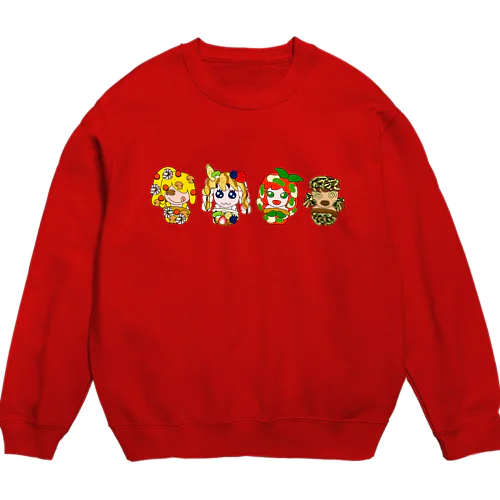 ピザガールズ Crew Neck Sweatshirt