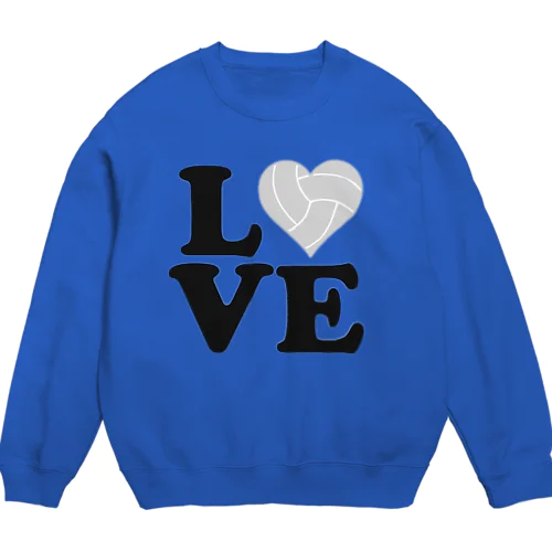 「ＩLOVE バレーボール」 Crew Neck Sweatshirt