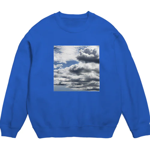 空の写真シリーズ　青空ちゃん　5 Crew Neck Sweatshirt
