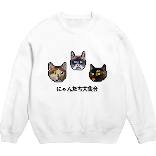 わが家のにゃんたち大集合.com Crew Neck Sweatshirt