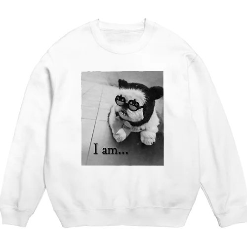 I am... (シロクロ) Crew Neck Sweatshirt