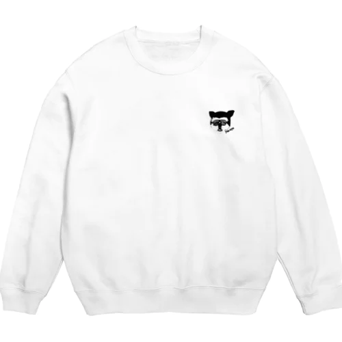 控えめPen-nya da-nya (シロクロ) Crew Neck Sweatshirt