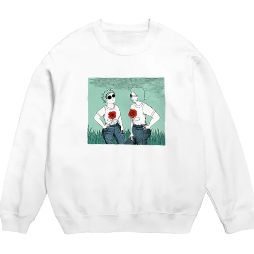 女ふたり Crew Neck Sweatshirt