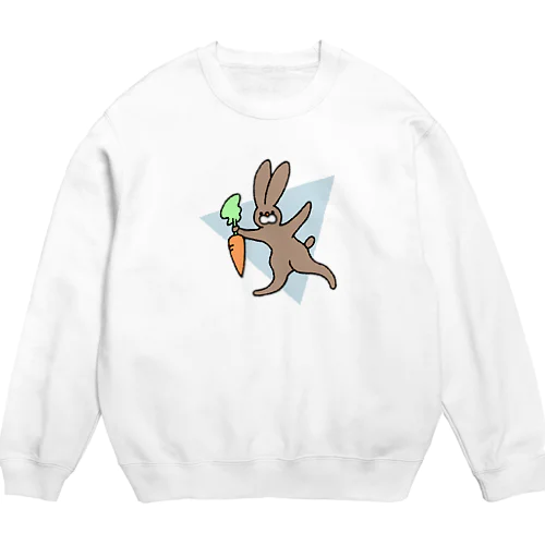 うさぎはぶにんじん Crew Neck Sweatshirt