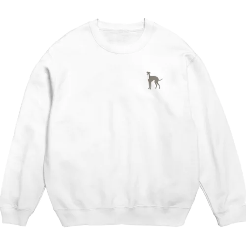 シンプルなイタグレ(ワンポイント) Crew Neck Sweatshirt