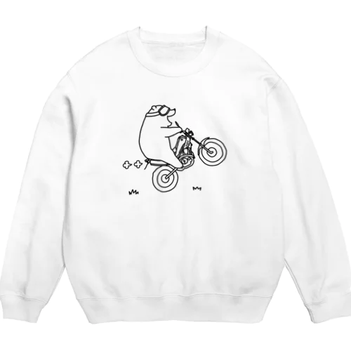 マジでまくれる5秒前（本人は最高に喜んでる最中） Crew Neck Sweatshirt