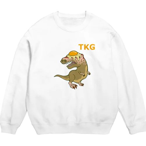 卵かけギガノトサウルス Crew Neck Sweatshirt