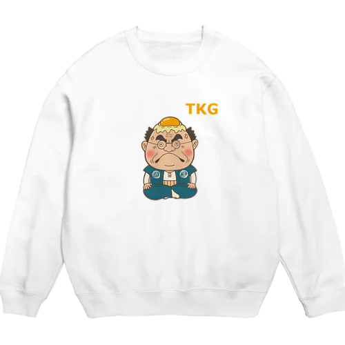 卵かけ頑固おやじ Crew Neck Sweatshirt