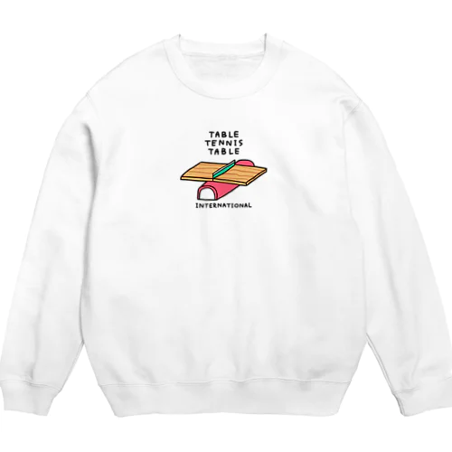 卓球　カマボコ台 Crew Neck Sweatshirt