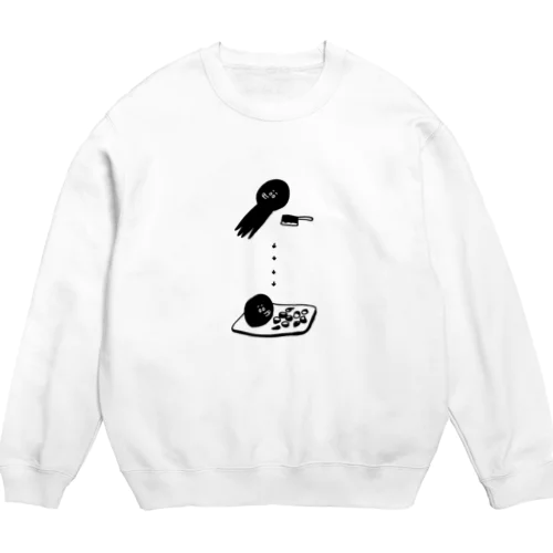 タコのぶつ切りレシピ Crew Neck Sweatshirt