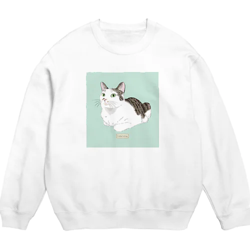 ねこみみ Crew Neck Sweatshirt