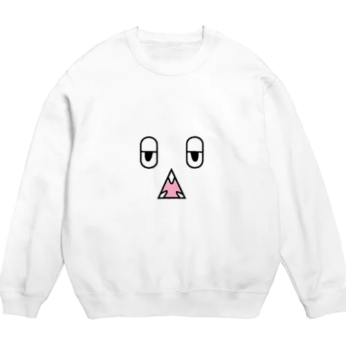 ぼけーっとしている顔 Crew Neck Sweatshirt