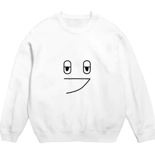 煽っている顔 Crew Neck Sweatshirt