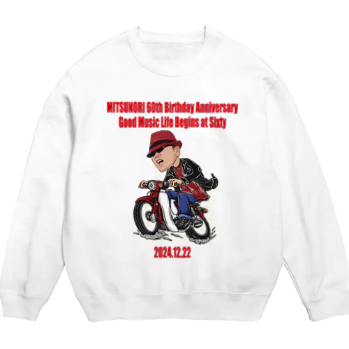 MITSUNORI 還暦記念デザイン Bike-B Crew Neck Sweatshirt