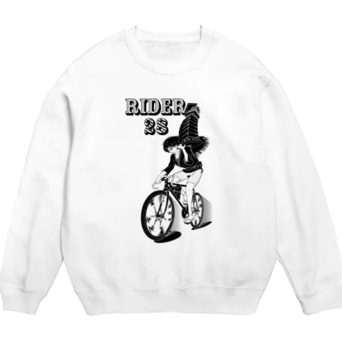 rider28 #1 (black ink) Crew Neck Sweatshirt