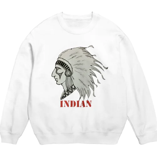 インディアン Crew Neck Sweatshirt
