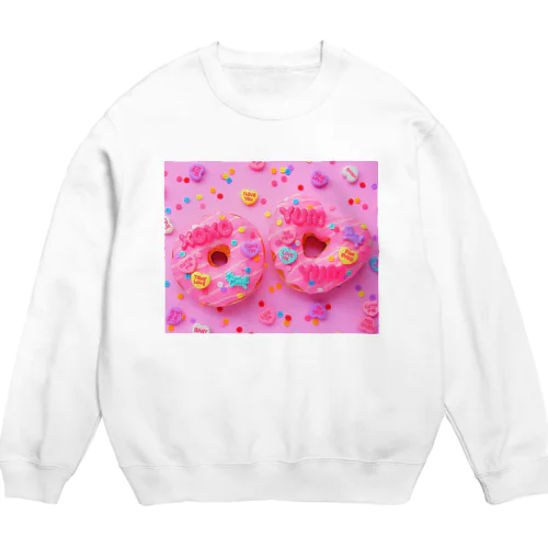 yum yumドーナツ🍩 Crew Neck Sweatshirt